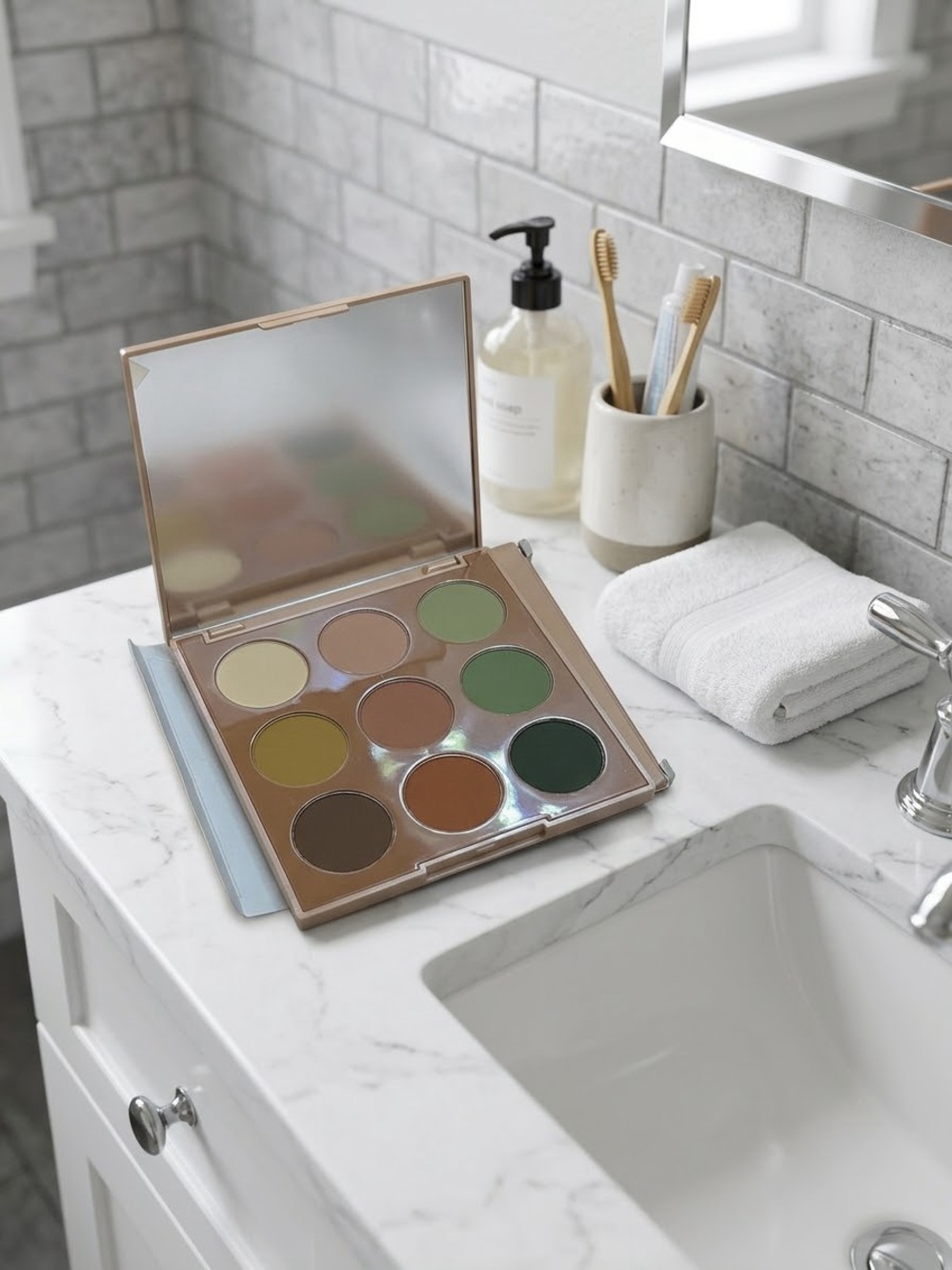 Morphe Green & Neutral Eyeshadow Palette 9B